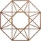 Ekena Millwork Guardian Wood Fretwork Pierced Ceiling Medallion, Walnut, 24"OD x 9 3/8"ID x 3/8"T CMWP24X24X0375GDWA - alternate 1